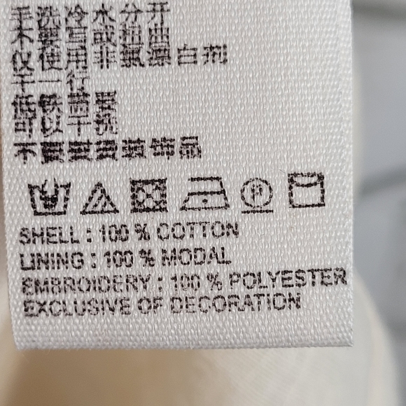 FREE PEOPLE XS Bali Birdie Long Sleeve Embroidered Peasant Tie/Open Back Tunic - Picture 10 of 11